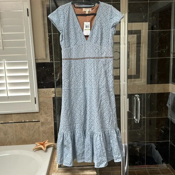MICHAEL Michael Kors | Dresses | Michael Michael Kors Light Blue Dress Size  8 Nwt | Poshmark